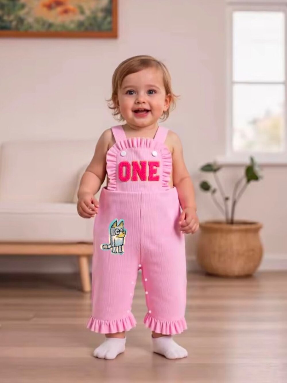 Bluey Overalls Jumpsuit First Birthday Bingo Bodysuit Bluey clothes